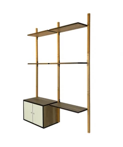 Sodiake Étagères Étagère De Rangement, Pour Salon, 178 X 128 X 35 Cm En Hêtre Massif -Vaisseliers Soldes Magasin etagere de rangement pour salon 178 x 128 x 35 cm en hetre massif 4