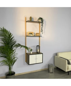 Sodiake Étagères Étagère De Rangement, Pour Salon, 178 X 65 X 25 Cm En Hêtre Massif -Vaisseliers Soldes Magasin etagere de rangement pour salon 178 x 65 x 25 cm en hetre massif 2