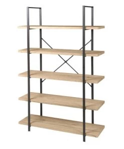 Wadiga Étagères Etagère Design Bois Et Métal Noir