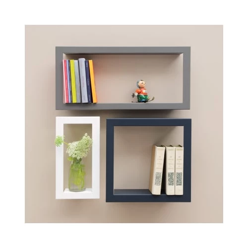 Presse Citron Étagères Etagère Design Carrée Ardoise 36.8x36.8x13.5cm 2 Presse Citron Étagères Etagère Design Carrée Ardoise 36.8x36.8x13.5cm – Image 2