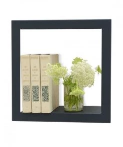 Presse Citron Étagères Etagère Design Carrée Ardoise 36.8x36.8x13.5cm