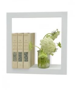 Presse Citron Étagères Etagère Design Carrée Blanc 36.8x36.8x13.5cm