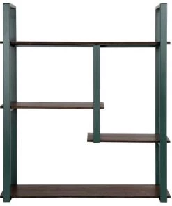 Maisons Du Monde Étagères Etagère Destructurée En Fer Et Bois Marron Foncé