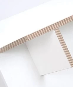 TEMAHOME Étagères Etagère Effet Bois Blanc -Vaisseliers Soldes Magasin etagere effet bois blanc 2