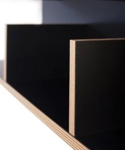 TEMAHOME Étagères Etagère Effet Bois Noir -Vaisseliers Soldes Magasin etagere effet bois noir 3