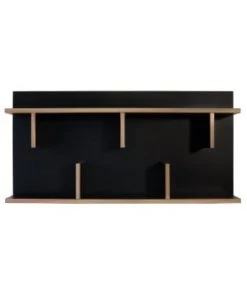 TEMAHOME Étagères Etagère Effet Bois Noir -Vaisseliers Soldes Magasin etagere effet bois noir 6