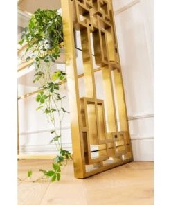 Kare Design Étagères Etagère En Acier Doré Et Verre 200x100 -Vaisseliers Soldes Magasin etagere en acier dore et verre 200x100 3