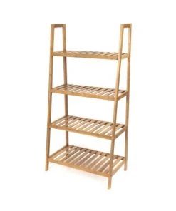 Compactor Étagères Étagère En Bambou à Poser 4 étages H120,5cm