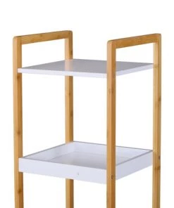 Homcom Étagères Etagère En Bambou Paniers Avec étagères -Vaisseliers Soldes Magasin etagere en bambou paniers avec etageres 5