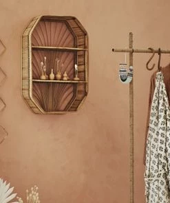 Madam Stoltz Étagères Etagère En Bambou Rectangulaire 60 X 40 Cm -Vaisseliers Soldes Magasin etagere en bambou rectangulaire 60 x 40 cm 2