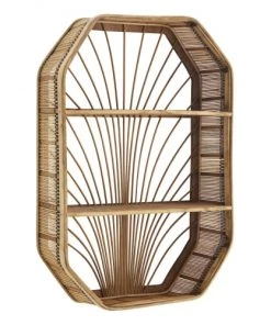 Madam Stoltz Étagères Etagère En Bambou Rectangulaire 60 X 40 Cm