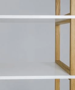 Tenzo Étagères Étagère En Bois 4 Niches Blanc -Vaisseliers Soldes Magasin etagere en bois 4 niches blanc 4