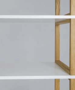 Tenzo Étagères Étagère En Bois 8 Niches Blanc -Vaisseliers Soldes Magasin etagere en bois 8 niches blanc 3