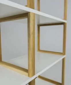 Tenzo Étagères Étagère En Bois 8 Niches Blanc -Vaisseliers Soldes Magasin etagere en bois 8 niches blanc 4