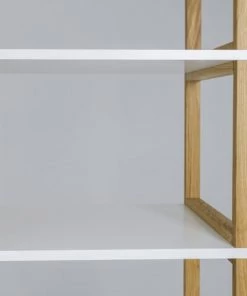 Tenzo Étagères Étagère En Bois 9 Niches Blanc -Vaisseliers Soldes Magasin etagere en bois 9 niches blanc 4