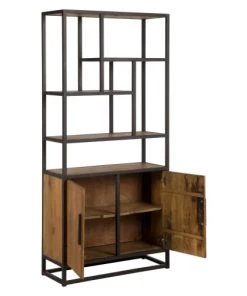 Rendez Vous Déco Étagères Etagère En Bois De Cèdre Recyclé Et Métal -Vaisseliers Soldes Magasin etagere en bois de cedre recycle et metal 2