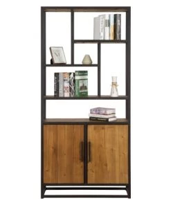 Rendez Vous Déco Étagères Etagère En Bois De Cèdre Recyclé Et Métal -Vaisseliers Soldes Magasin etagere en bois de cedre recycle et metal 4