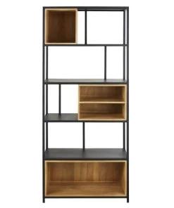Maisons Du Monde Étagères Etagère En Bois De Manguier Massif Et Métal Noir