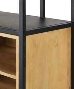 Maisons Du Monde Étagères Etagère En Bois De Manguier Massif Et Métal Noir -Vaisseliers Soldes Magasin etagere en bois de manguier massif et metal noir 1000 7 19 219902 3