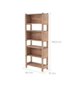 Rendez Vous Déco Étagères Etagère En Bois De Pin Recyclé 3 Niveaux -Vaisseliers Soldes Magasin etagere en bois de pin recycle 3 niveaux 2