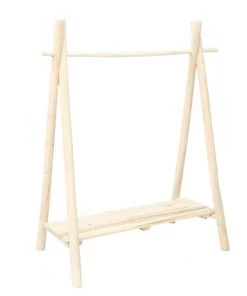 Bazar Bizar Étagères Étagère En Bois De Teck Naturel 150x120 -Vaisseliers Soldes Magasin etagere en bois de teck naturel 150x120 3