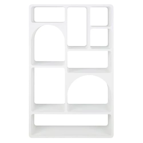 Maisons Du Monde Étagères Etagère En Bois Effet Béton Blanc Mat 100x165 1 Maisons Du Monde Étagères Etagère En Bois Effet Béton Blanc Mat 100x165