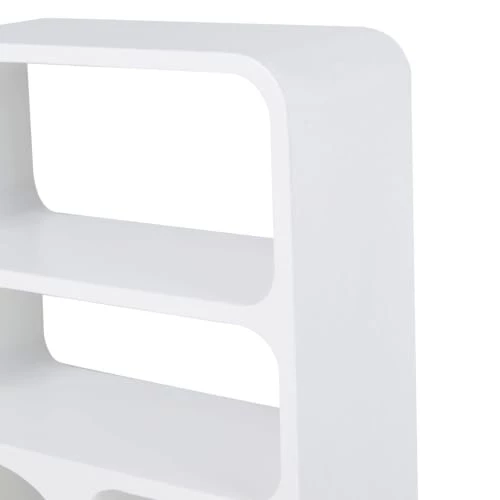 Maisons Du Monde Étagères Etagère En Bois Effet Béton Blanc Mat 40x65 3 Maisons Du Monde Étagères Etagère En Bois Effet Béton Blanc Mat 40x65 – Image 3