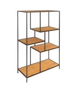 House Nordic Étagères Etagère En Bois Et Métal 80x120cm -Vaisseliers Soldes Magasin etagere en bois et metal 80x120cm 3