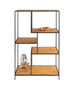 House Nordic Étagères Etagère En Bois Et Métal 80x120cm -Vaisseliers Soldes Magasin etagere en bois et metal 80x120cm 4