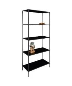 House Nordic Étagères Etagère En Bois Et Métal 80x170cm Noir 8 House Nordic Étagères Etagère En Bois Et Métal 80x170cm Noir -Vaisseliers Soldes Magasin etagere en bois et metal 80x170cm noir 3