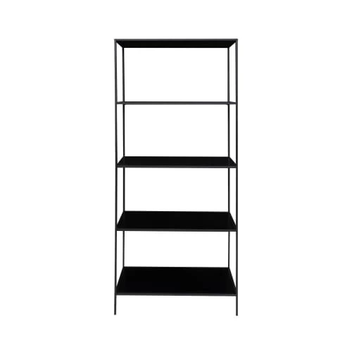 House Nordic Étagères Etagère En Bois Et Métal 80x170cm Noir 1 House Nordic Étagères Etagère En Bois Et Métal 80x170cm Noir