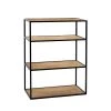 Pomax Étagères Étagère En Bois Et Métal 80x60cm