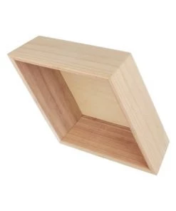 Artemio Étagères Etagère En Bois Losange 34,5x20x10,5cm - Lot De 3 -Vaisseliers Soldes Magasin etagere en bois losange 34 5x20x10 5cm lot de 3 3