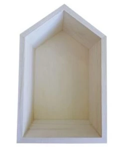 Artemio Étagères Etagère En Bois Maison 22,5x14x10cm