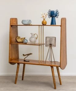 Chehoma Étagères Etagère En Bois Marron -Vaisseliers Soldes Magasin etagere en bois marron 18