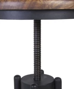 MOYCOR Étagères Étagère En Bois Marron Et Fer Noir -Vaisseliers Soldes Magasin etagere en bois marron et fer noir 3