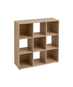 Wadiga Étagères Étagère En Bois MDF 9 Casiers 90x30,5x91,5cm