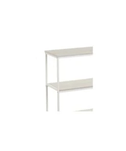Wadiga Étagères Étagère En Bois MDF Et Métal Blanc 3 Plateaux 60x30x76cm -Vaisseliers Soldes Magasin etagere en bois mdf et metal blanc 3 plateaux 60x30x76cm 2
