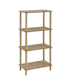 Wadiga Étagères Étagère En Bois Pin Et MDF 4 Plateaux H118cm