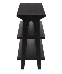 Zago Étagères Étagère En Chêne Massif 3 Rayonnages 80 Cm Noire -Vaisseliers Soldes Magasin etagere en chene massif 3 rayonnages 80 cm noire 2