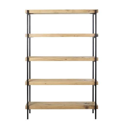 Maisons Du Monde Étagères Etagère En Chêne Massif Et Métal Noir Mat 1 Maisons Du Monde Étagères Etagère En Chêne Massif Et Métal Noir Mat