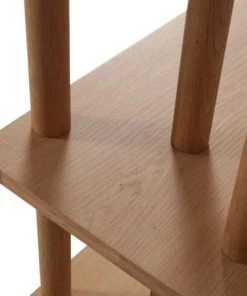 Zago Étagères Étagère En Chêne Naturel Plaqué 4 Rayons De 180 Cm -Vaisseliers Soldes Magasin etagere en chene naturel plaque 4 rayons de 180 cm 5