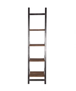 Meubles & Design Étagères Étagère En échelle En Bois Massif Et Métal  -Vaisseliers Soldes Magasin etagere en echelle en bois massif et metal 2