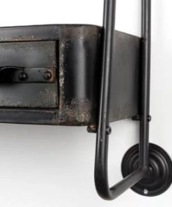 BOITE A DESIGN Étagères Étagère En Fer Noir -Vaisseliers Soldes Magasin etagere en fer noir 4