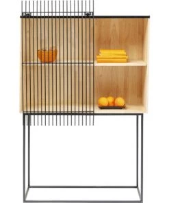 Kare Design Étagères Etagère En Hévéa Massif Et Acier -Vaisseliers Soldes Magasin etagere en hevea massif et acier 4
