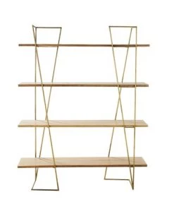 Maisons Du Monde Étagères Étagère En Laiton Et Manguier Massif