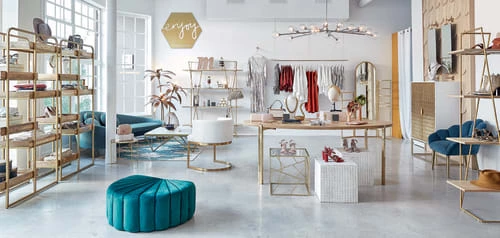 Maisons Du Monde Étagères Étagère En Laiton Et Manguier Massif 6 Maisons Du Monde Étagères Étagère En Laiton Et Manguier Massif – Image 6