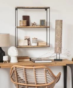 Maisons Du Monde Étagères Etagère En Manguier Et Métal -Vaisseliers Soldes Magasin etagere en manguier et metal 1000 9 2 207749 3