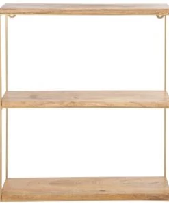 Maisons Du Monde Étagères Etagère En Manguier Et Métal Doré