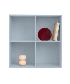 RNT By Really Nice Things Étagères Étagère En MDF Laqué En Couleur Gris Glace. -Vaisseliers Soldes Magasin etagere en mdf laque en couleur gris glace 2